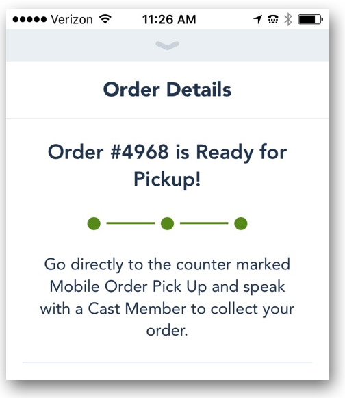 Disney Mobile Ordering